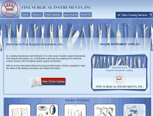 Tablet Screenshot of finesurgical.com